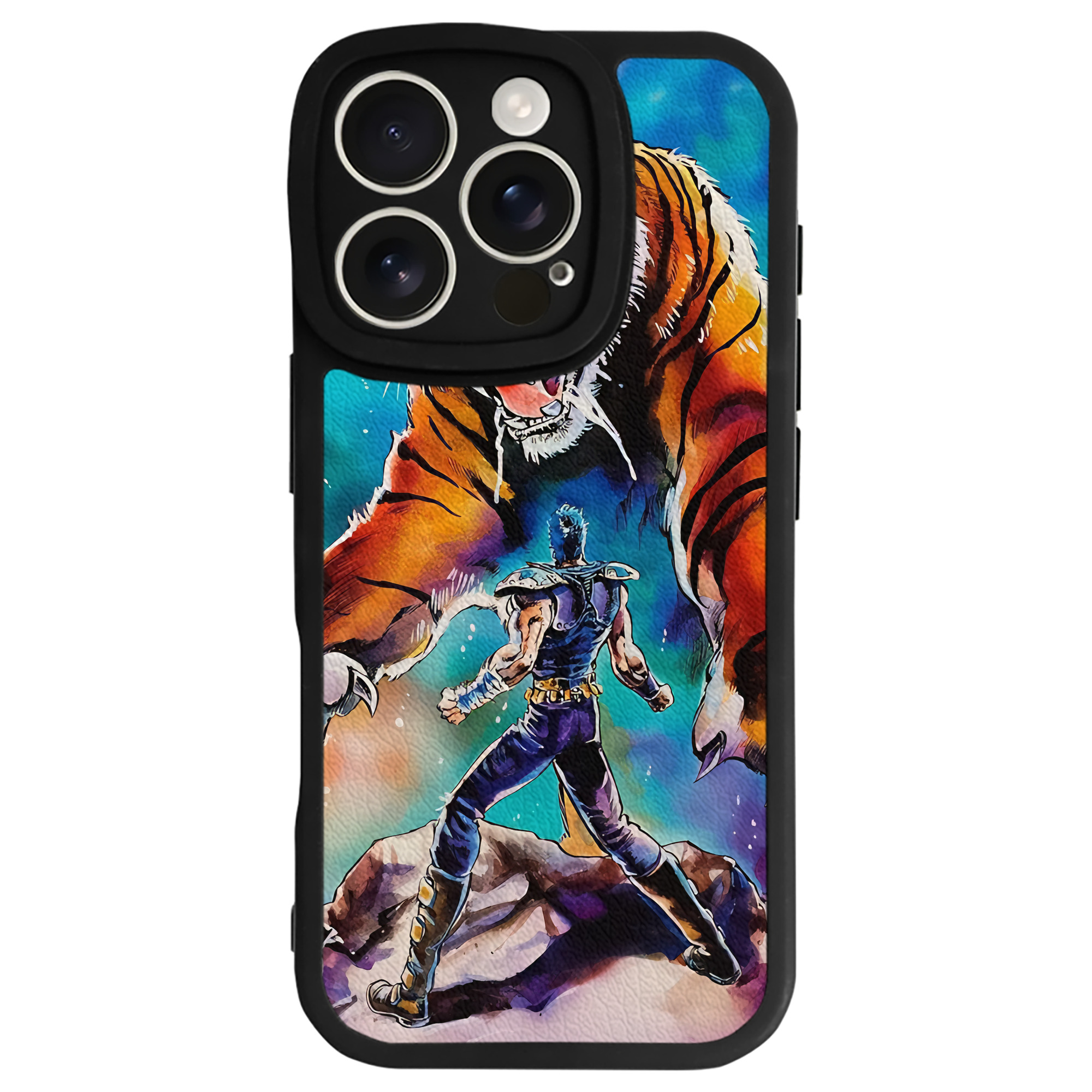 （画像用） 北斗の拳 Fist of the North Star 【iPhone 16シリーズ対応】シリコンスマホケース（レザー調） 材質：シリコン